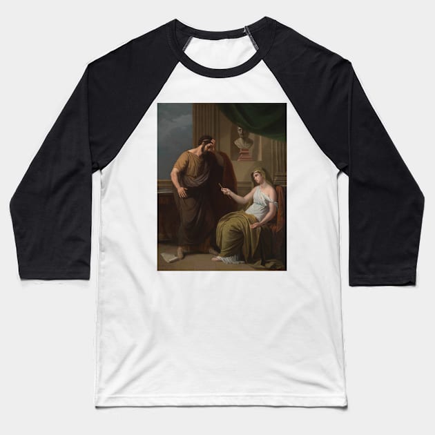 Paetus and Arria by Benjamin West Baseball T-Shirt by Classic Art Stall